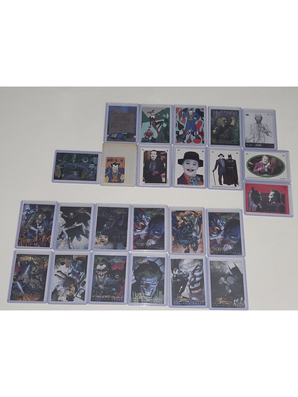 Batman Joker Harley Quinn ~ VTG SP INSERT ~ 24 Card LOT ~ DC Artist Proof Master